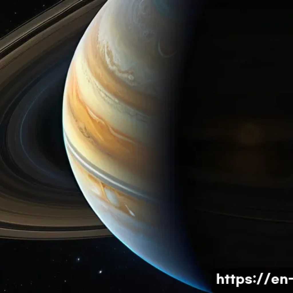 우주 탐사와 중력 어시스트 - **Prompt:** A majestic depiction of the Voyager 2 spacecraft gracefully performing a gravity assist ...