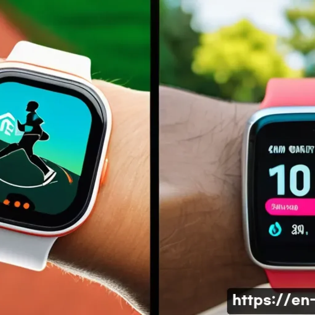 스마트 헬스케어와 웨어러블 센서 - **Prompt:** A dynamic, split-screen or dual-frame image showcasing the evolution of personal health ...